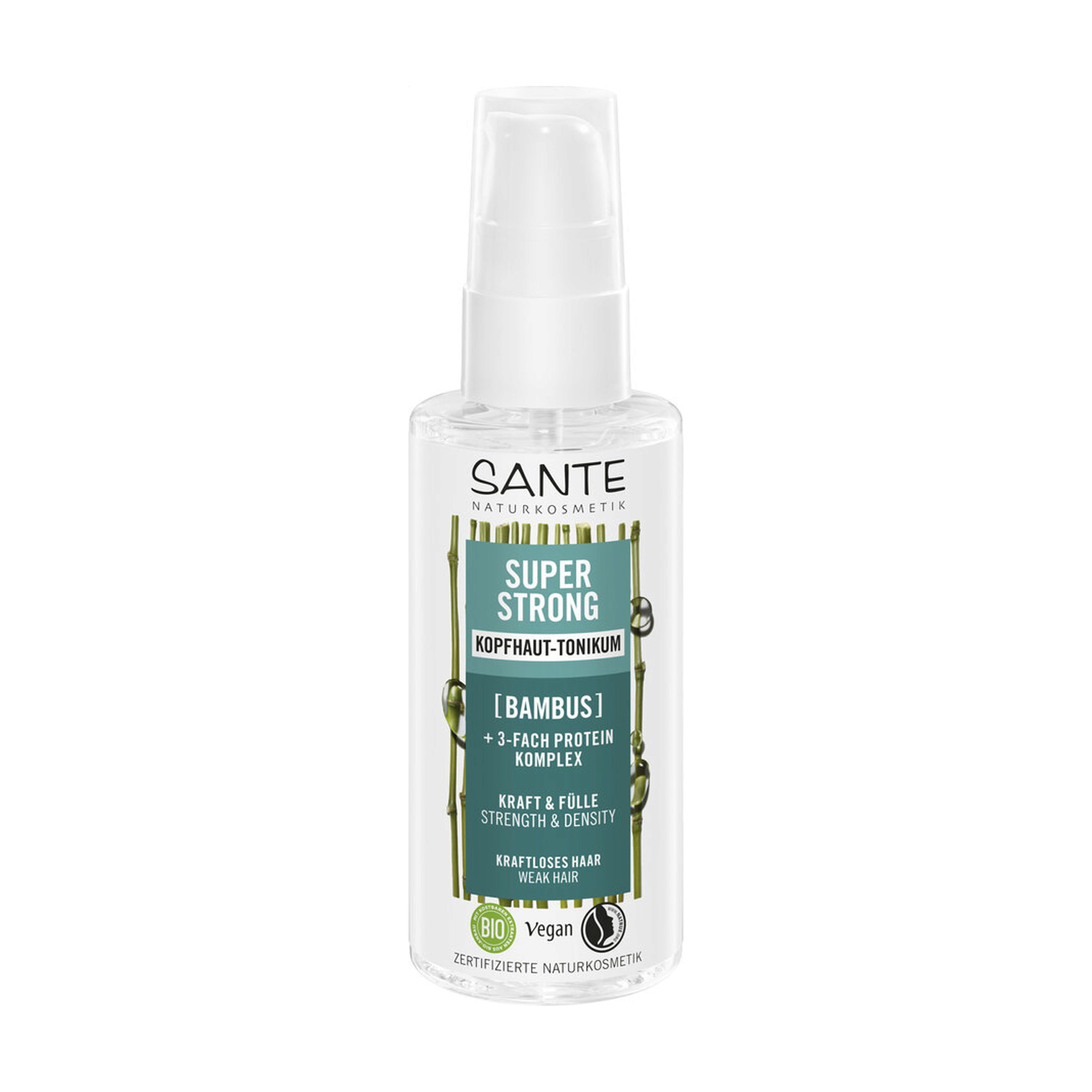 Зміцнювальний тонік для волосся Sante Super Strong Tonic з бамбуком, 75 мл